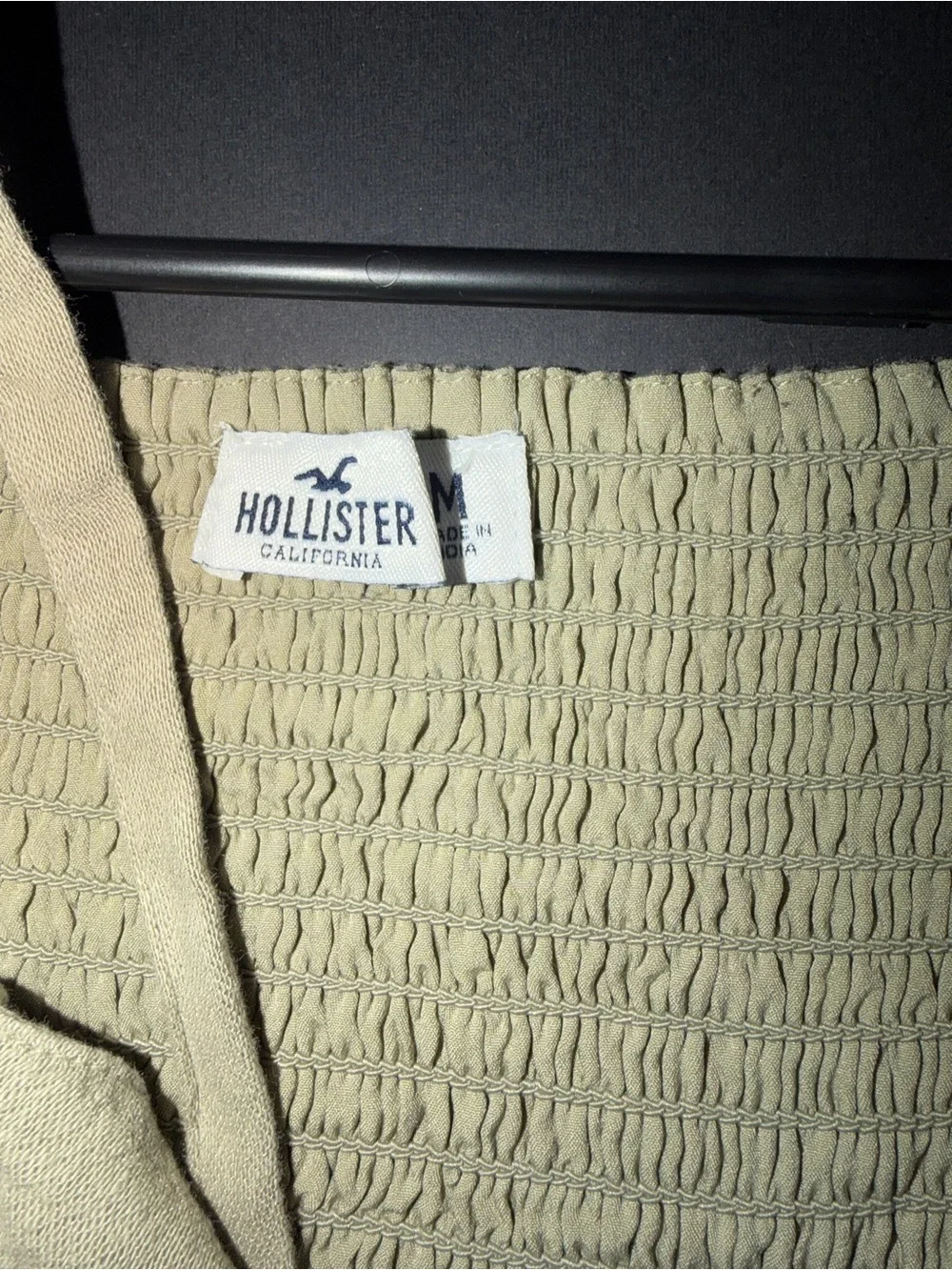 Hollister Olive Green Smocked Tank Top - Picture 4 of 4